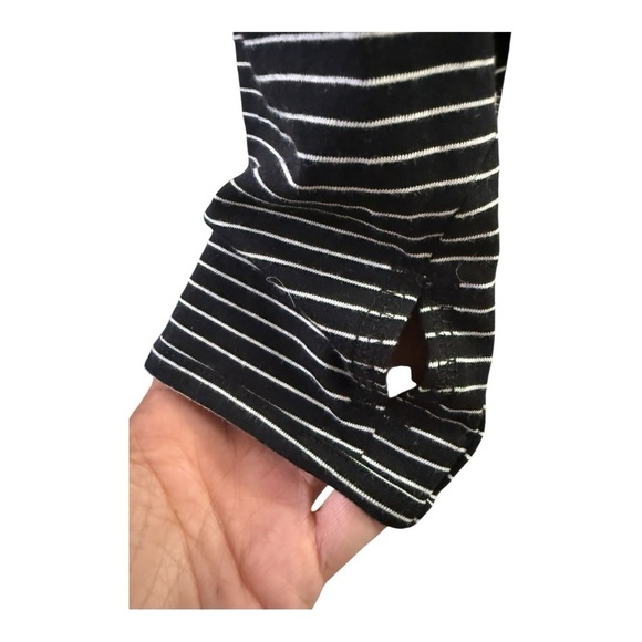 Women’s TEK GEAR DryTek Long Sleeve Black White Relaxed Fit XL - Picture 4 of 7